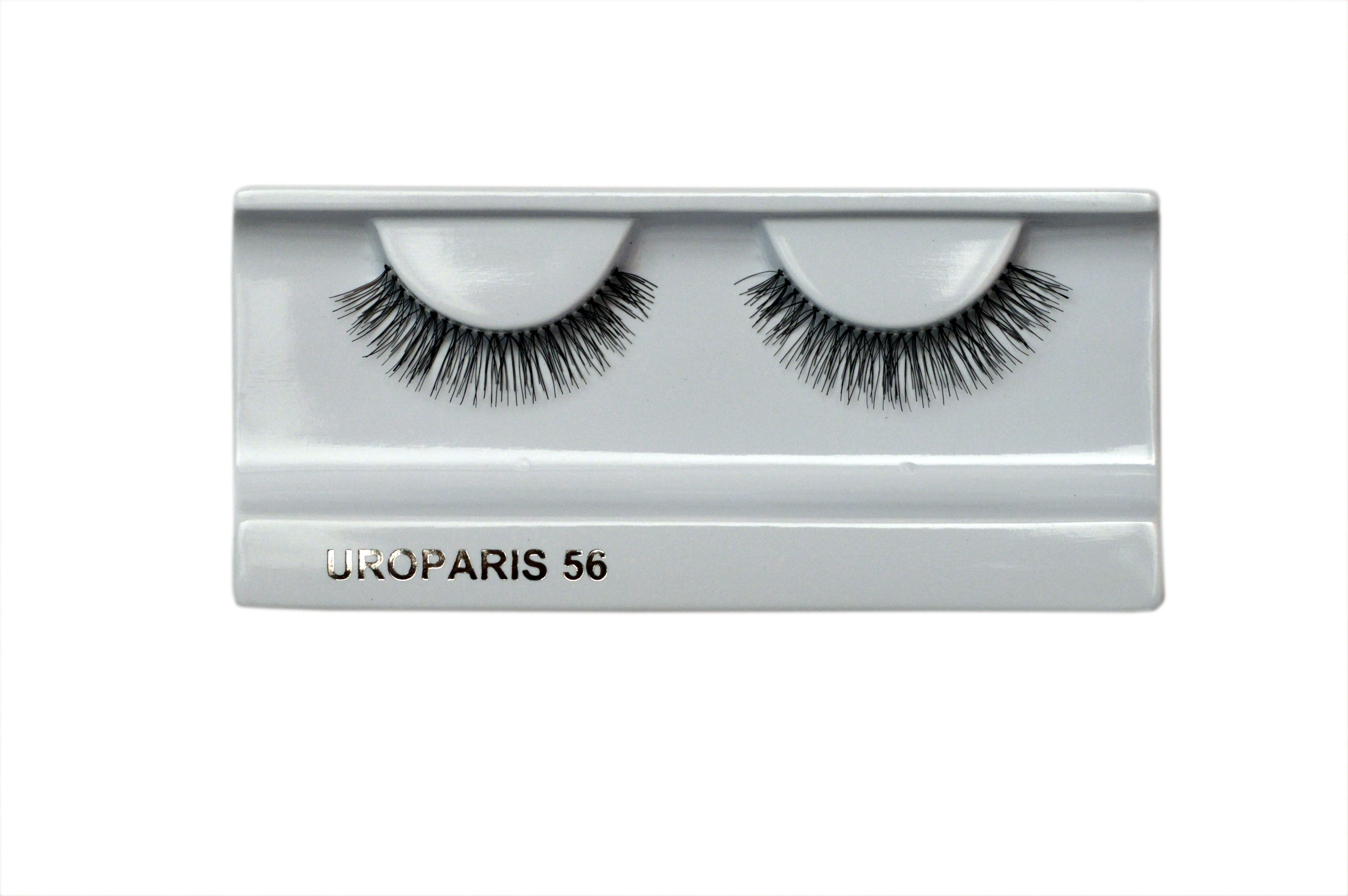 Uroparis Human Hair Eyelashes - 56 / BLACK