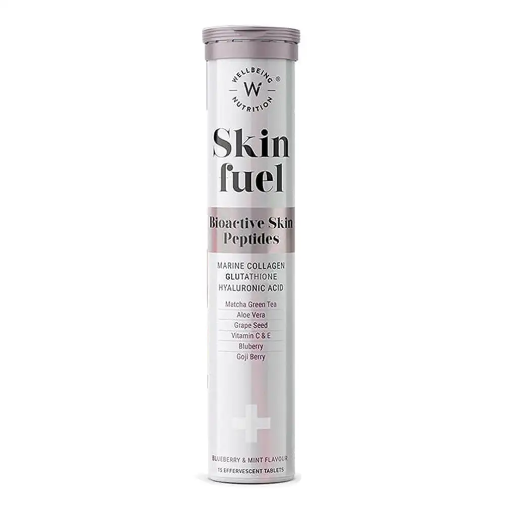 Wellbeing Nutrition Skin Fuel,  15 tablet(s)  Blueberry & Mint