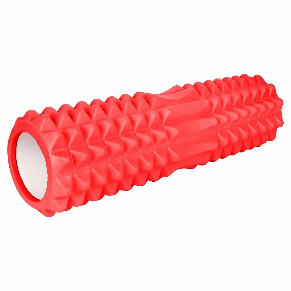 Strauss Grid Yoga Massage Foam Roller,  Red  45cm