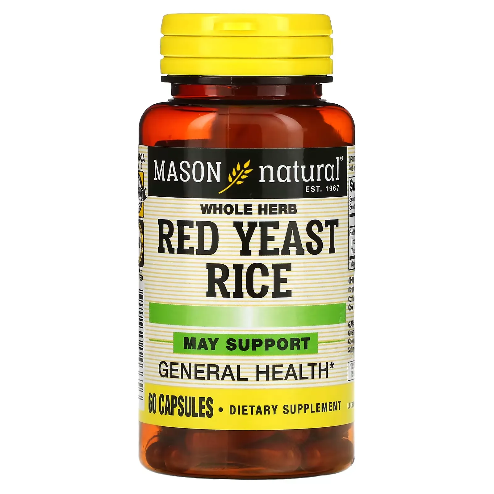 Whole Herb Red Yeast Rice, 60 Capsules