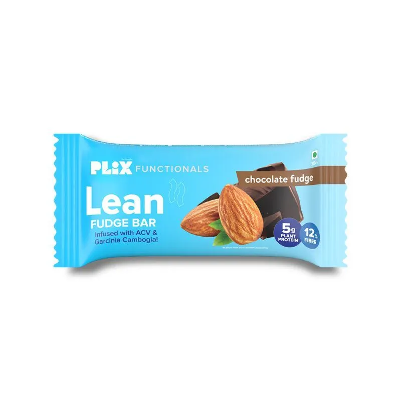 Plix Lean Fudge Bar - Chocolate Fudge Flavour - Pack of 6