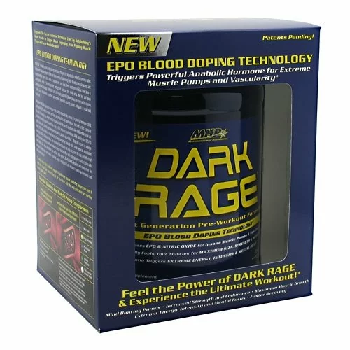 Dark Rage Pre-Workout By MHP, Grape 2lb