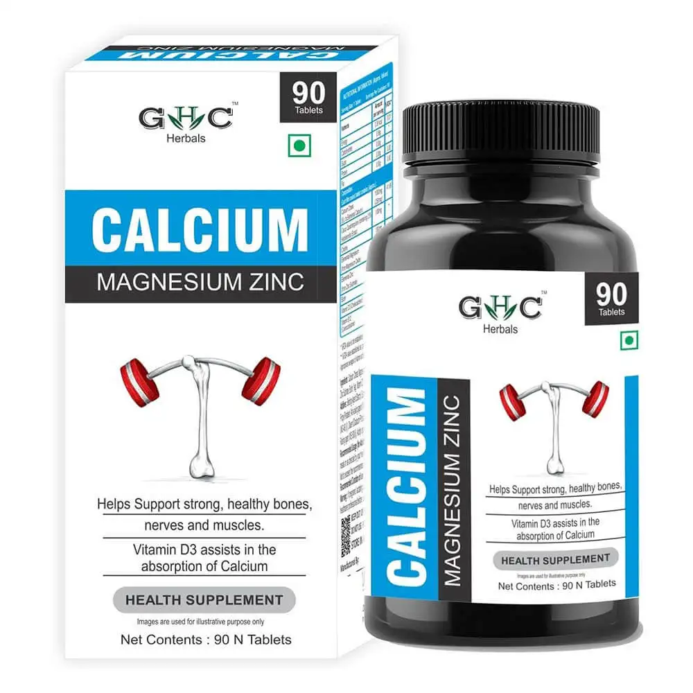 GHC Calcium Magnesium Zinc,  90 tablet(s)  Unflavoured