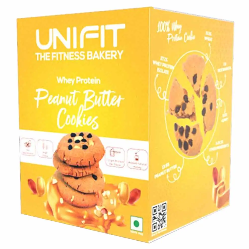 UNIFIT Whey Protein Cookies,  6 Cookie(s)/Pack  Peanut Butter