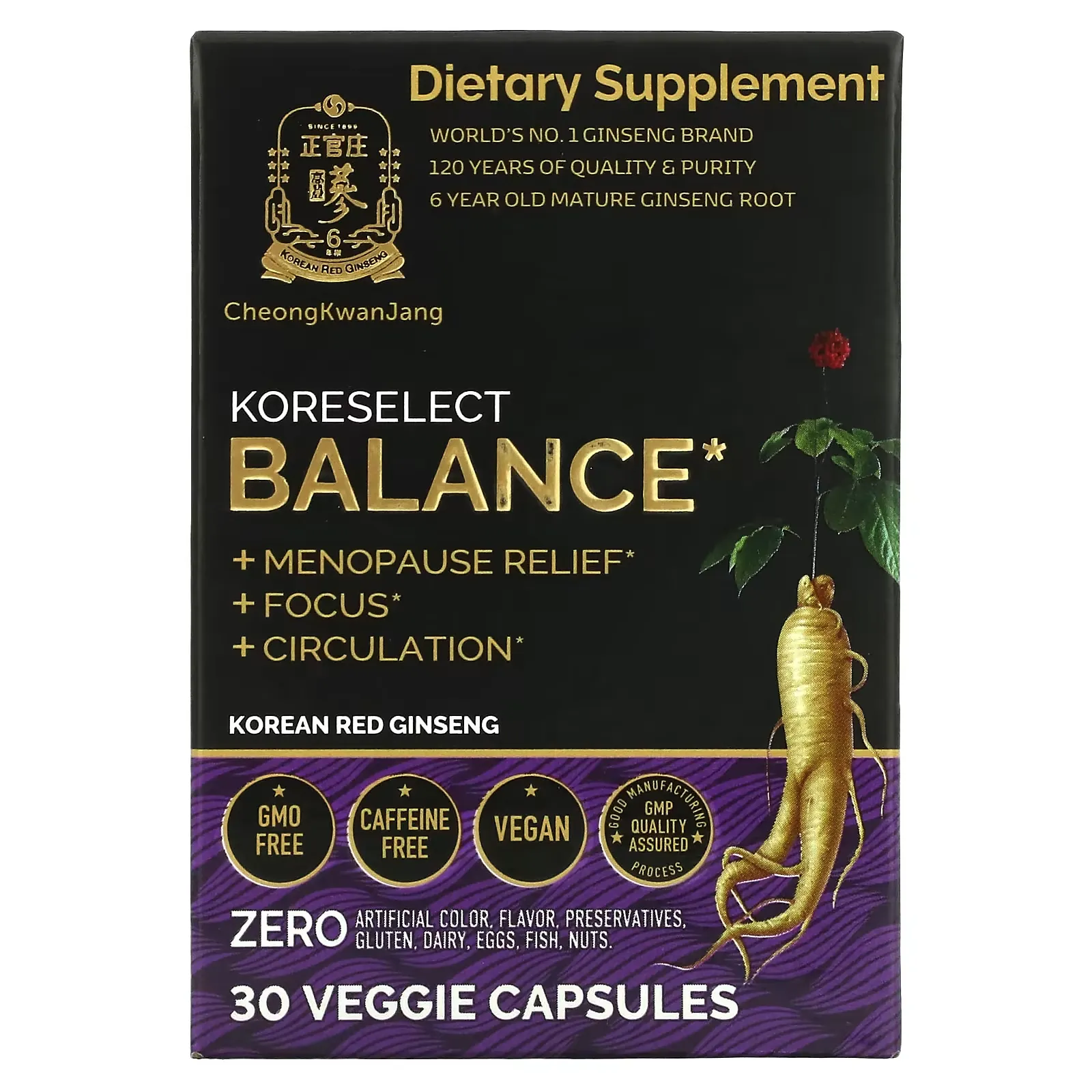 Koreselect, Balance, 30 Veggie Capsules