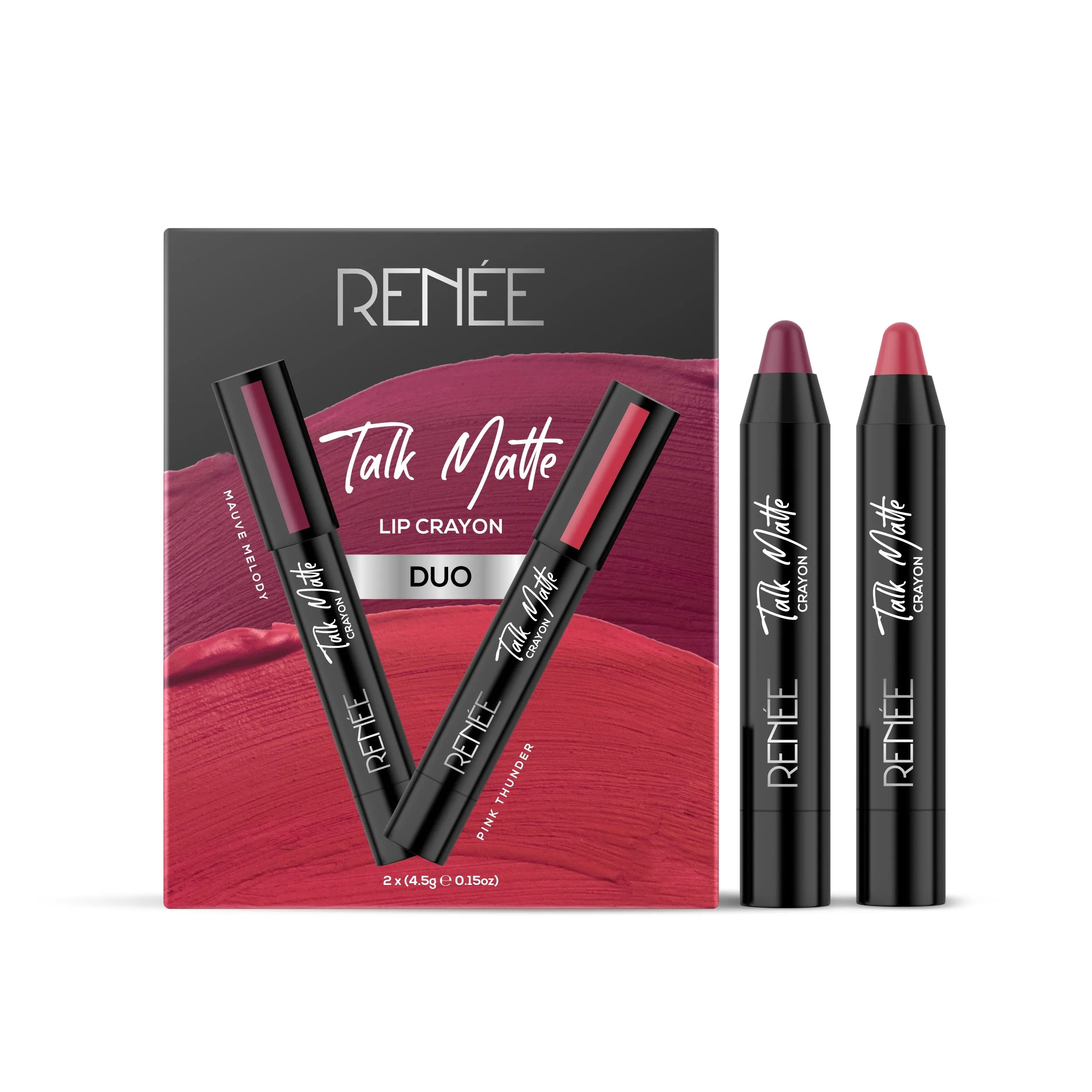 Renee Cosmetics Talk Matte Duo Mauve Melody & Pink Thunder