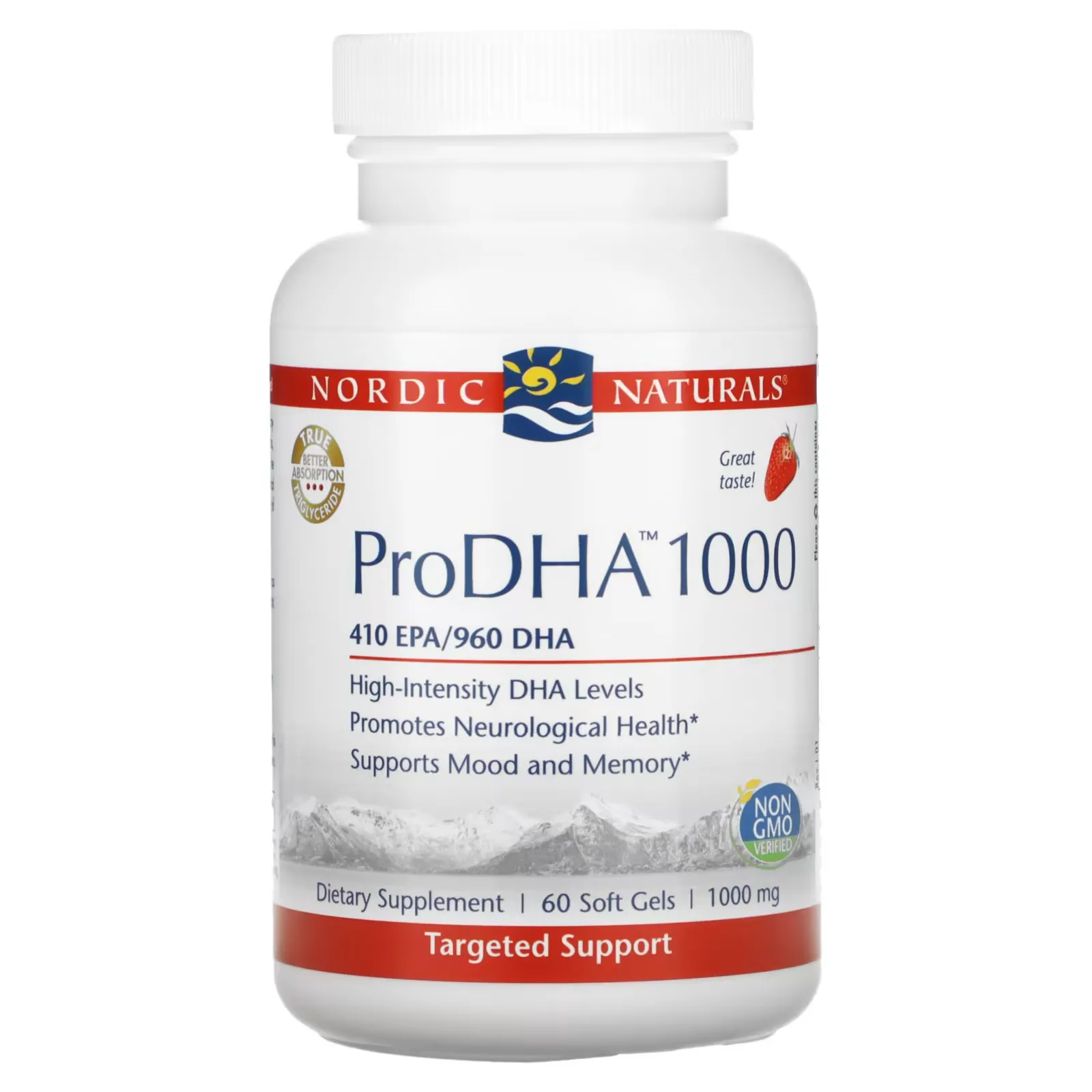 ProDHA 1000, Strawberry, 1,000 mg, 60 Softgels