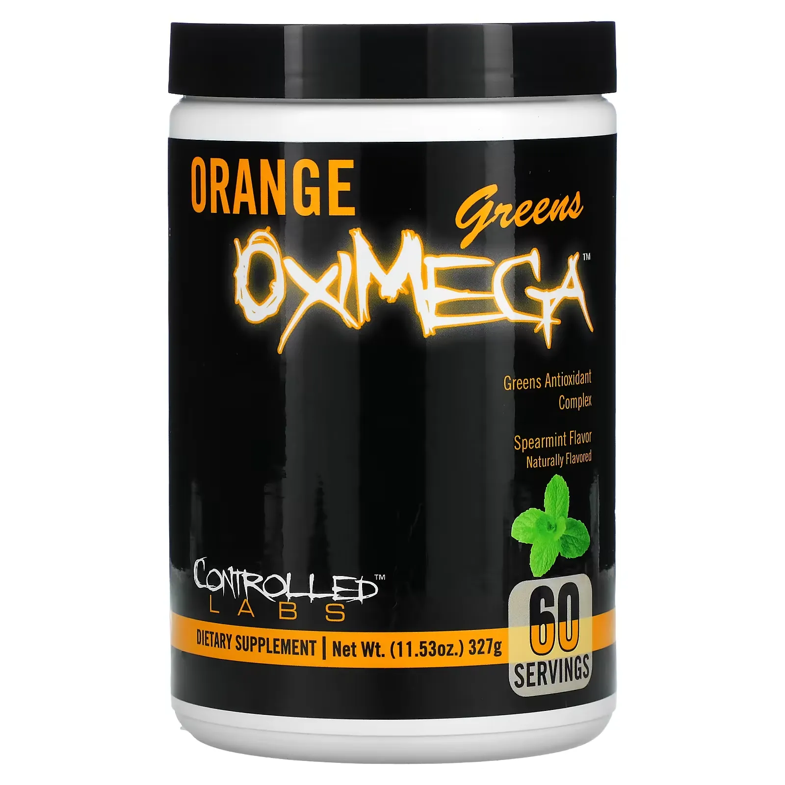 Orange OxiMega, Greens Antioxidant Complex, Spearmint, 11.53 oz (327 g)