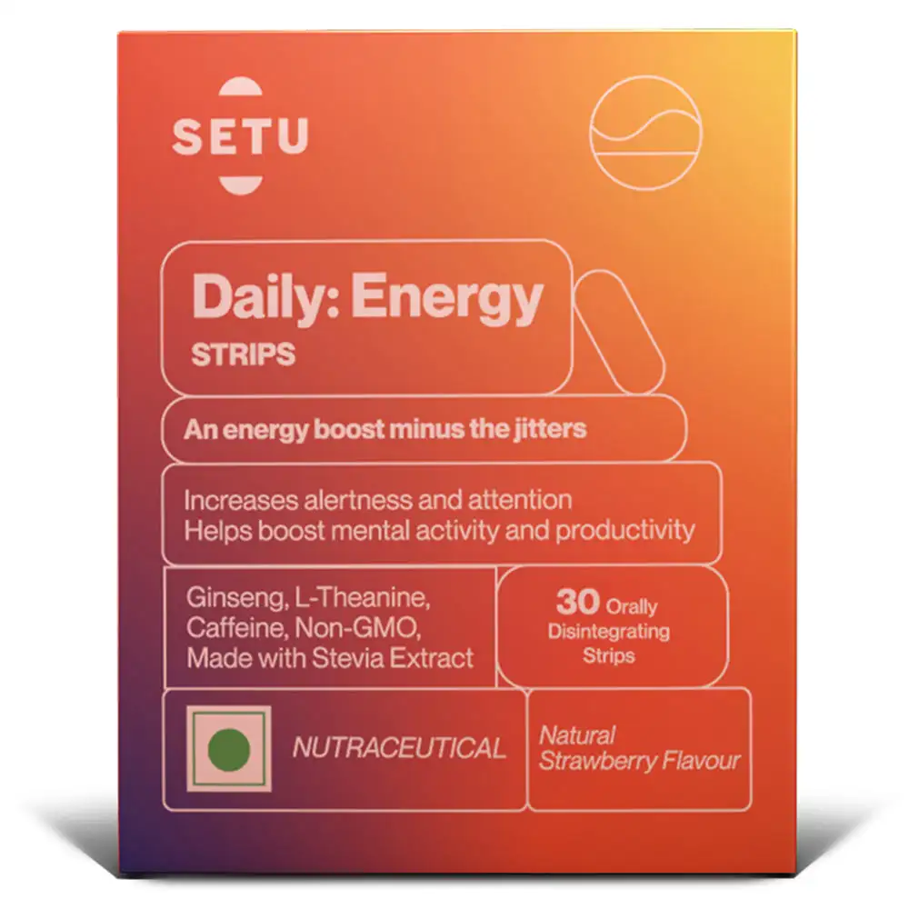 Setu Daily: Energy,  30 Strip(s)  Strawberry