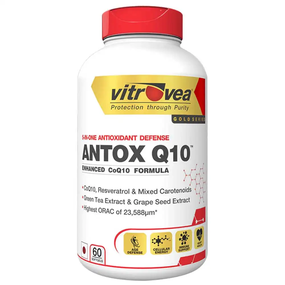 Vitrovea Antox Q10 Gold,  60 softgels