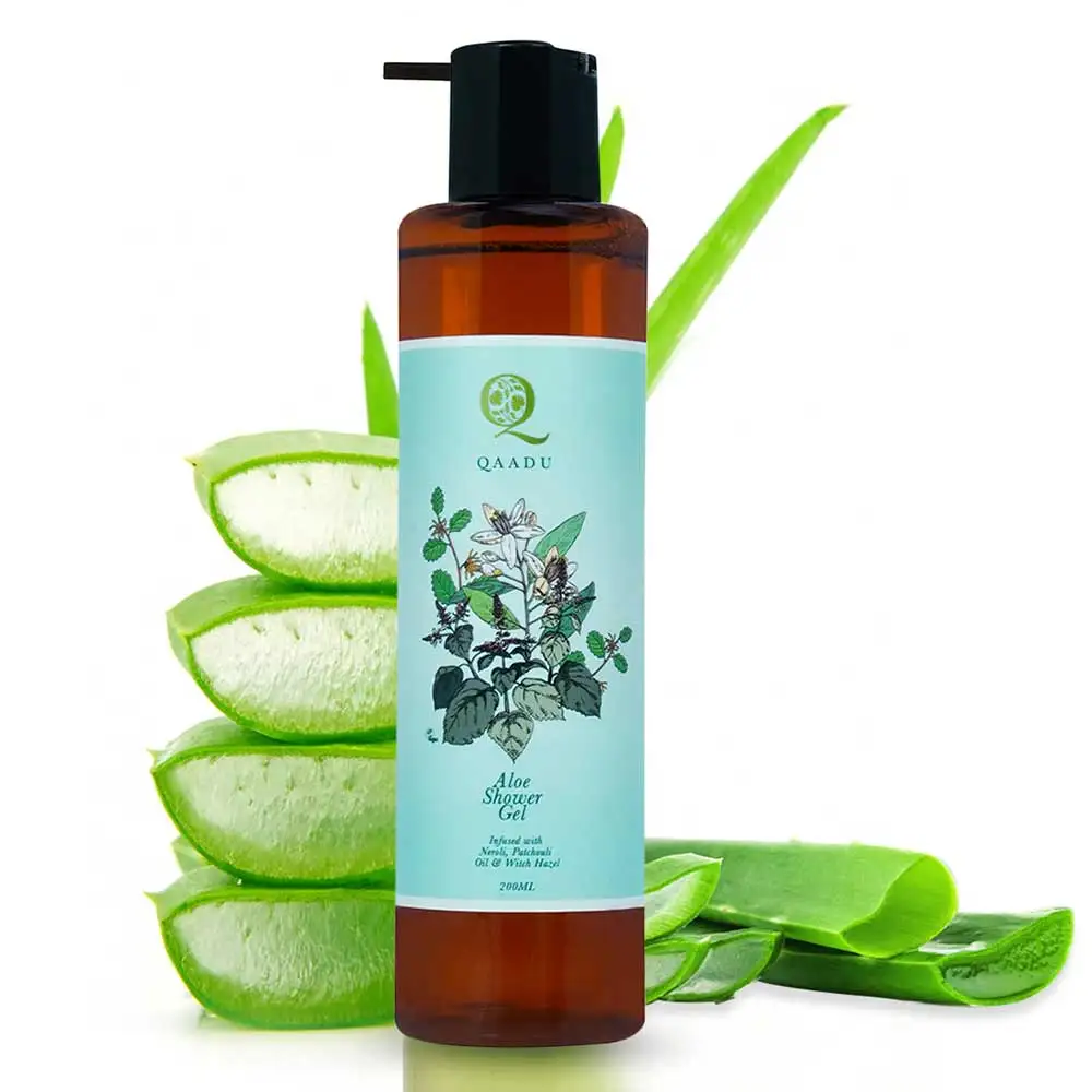 Qaadu Aloe Shower Gel,  200 ml  Infused with Neroli Patchouli & Witch Hazel