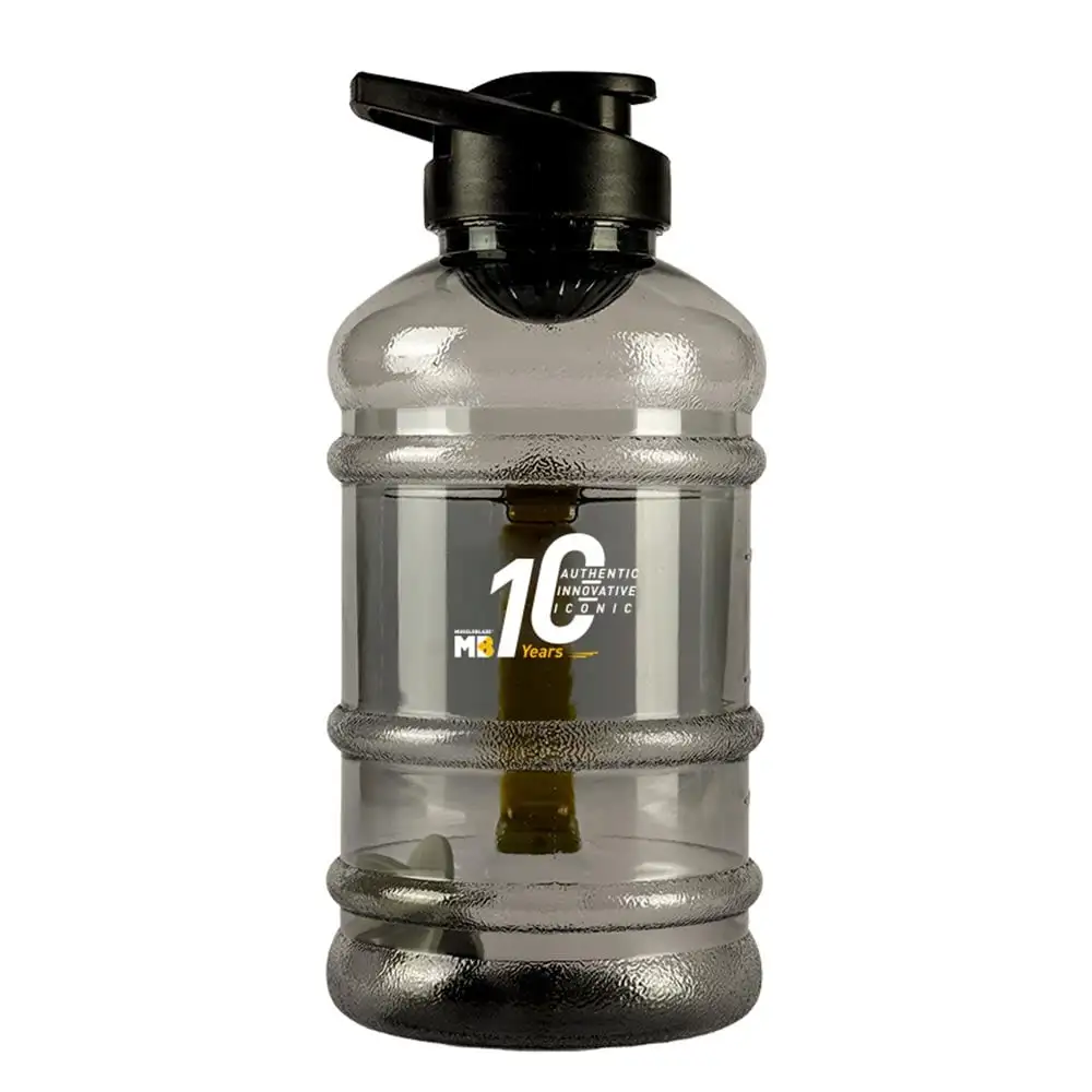 MuscleBlaze 10 Years Gallon Bottle,  Black Transparent  1.5 L