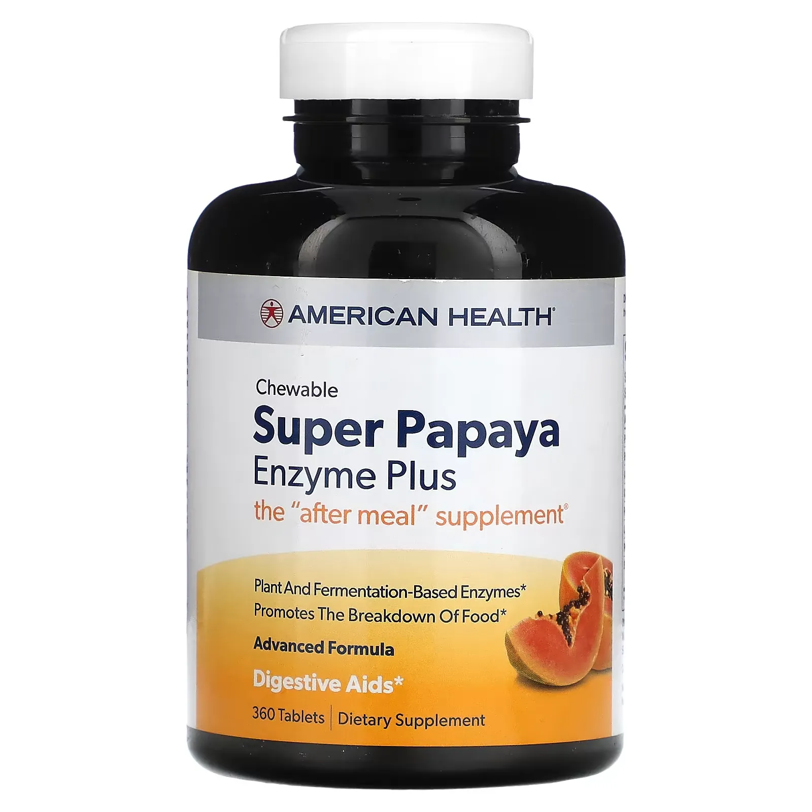 Chewable Super Papaya Enzyme Plus, 360 Tablets