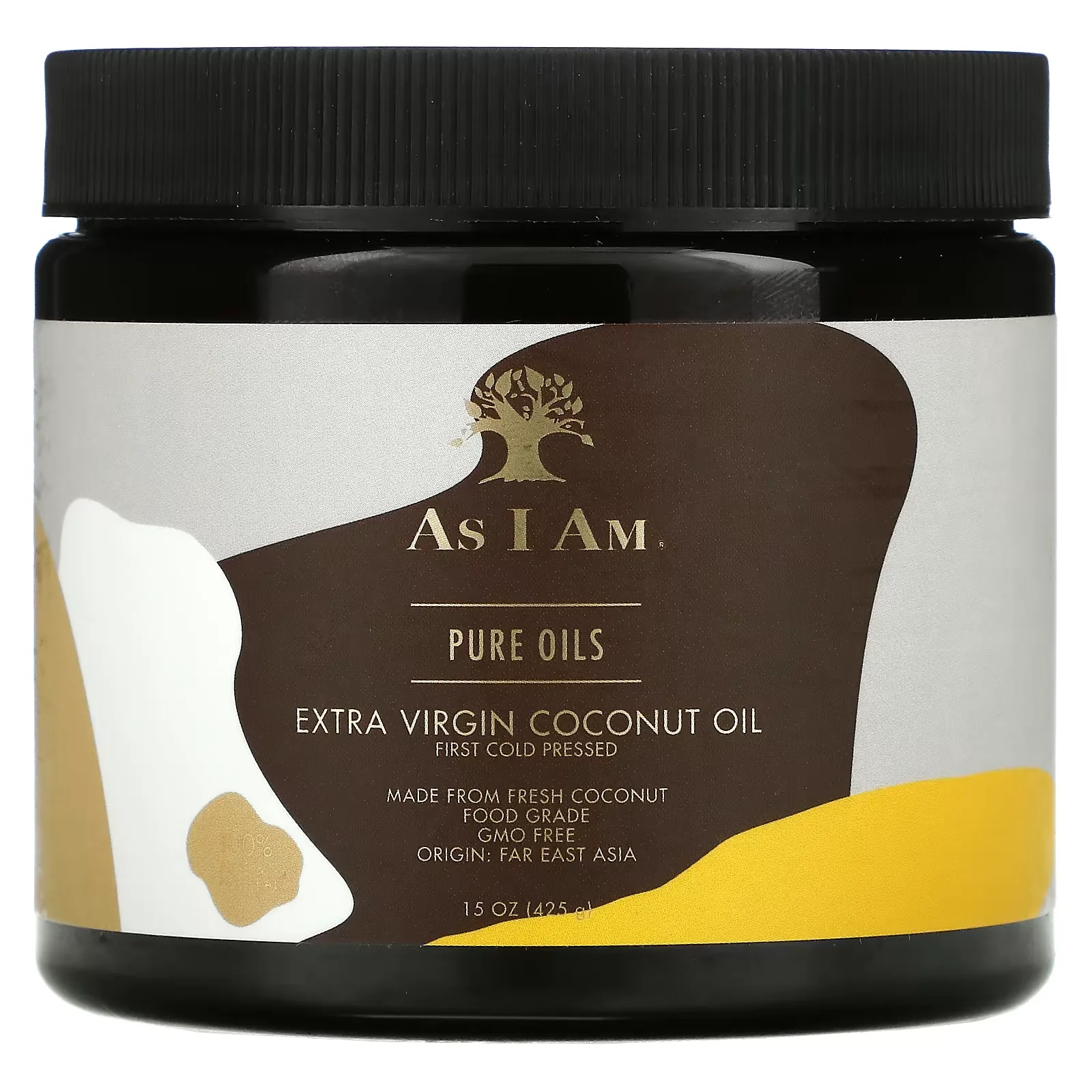 Pure Oils, Extra Virgin Coconut Oil, 15 oz (425 g)