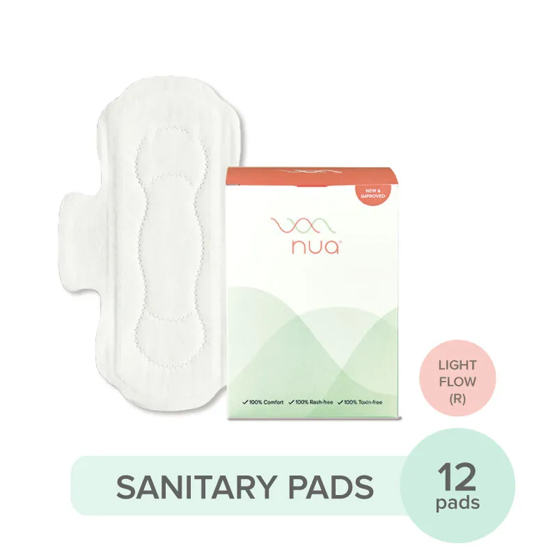 Nua Ultra Thin Rash Free Sanitary Pads Regular with Disposal Covers