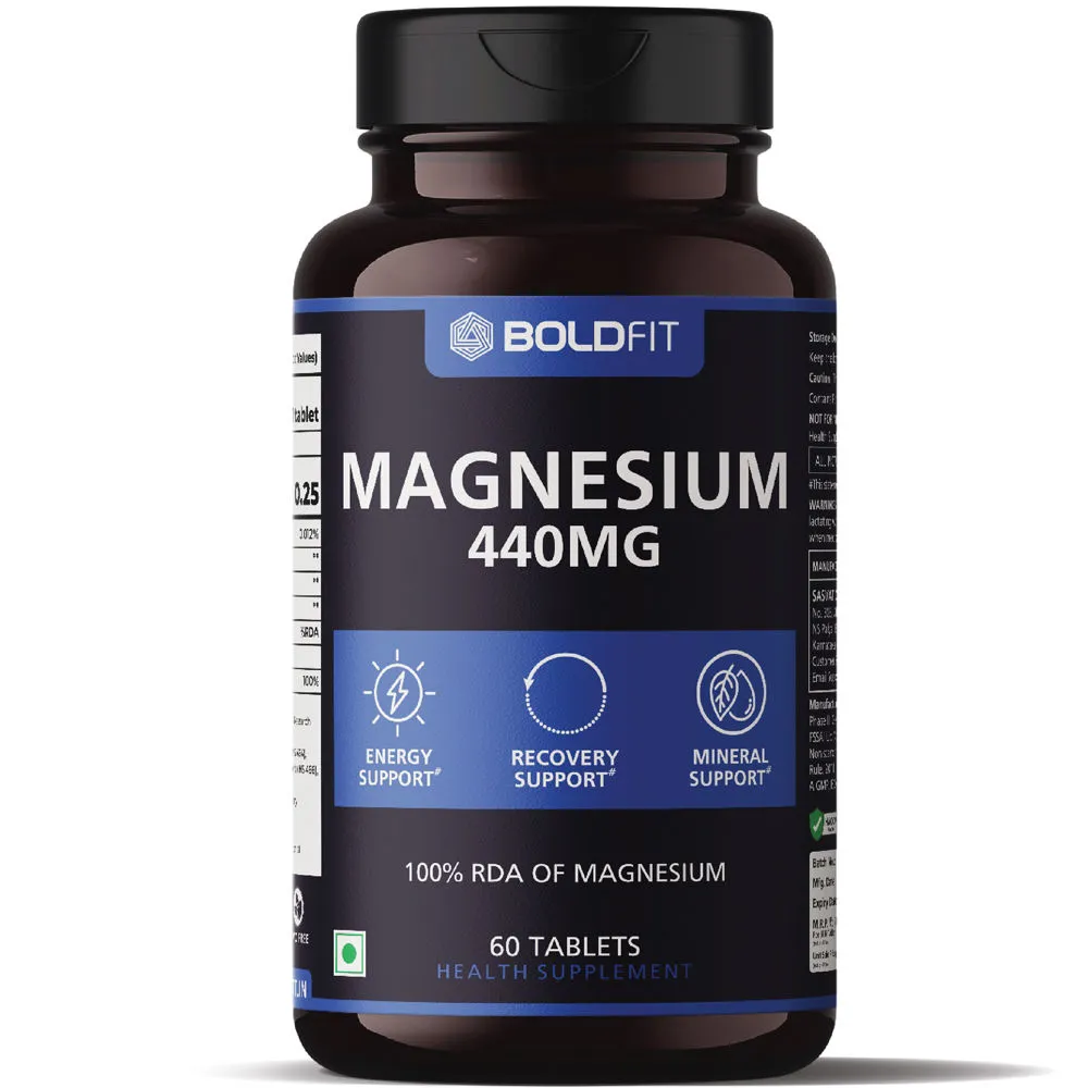 Boldfit Magnesium 340mg Supplement