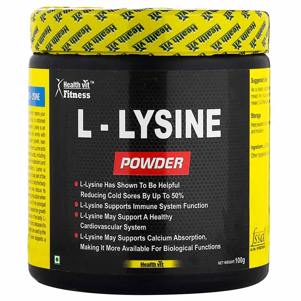 Healthvit Fitness L-Lysine Powder,  0.22 lb  Unflavoured