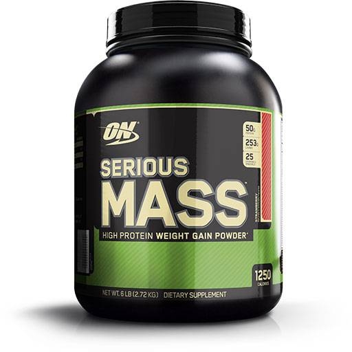 Serious Mass Strawberry 6lb by Optimum Nutrition