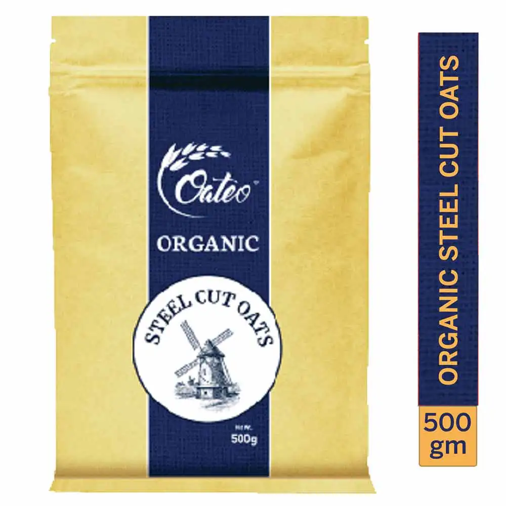 Oateo Organic Steel Cut Oats,  500 g  Unflavoured