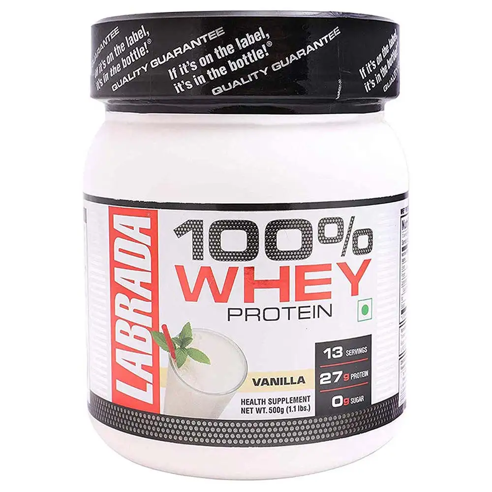 Labrada 100% Whey Protein,  1.1 lb  Vanilla