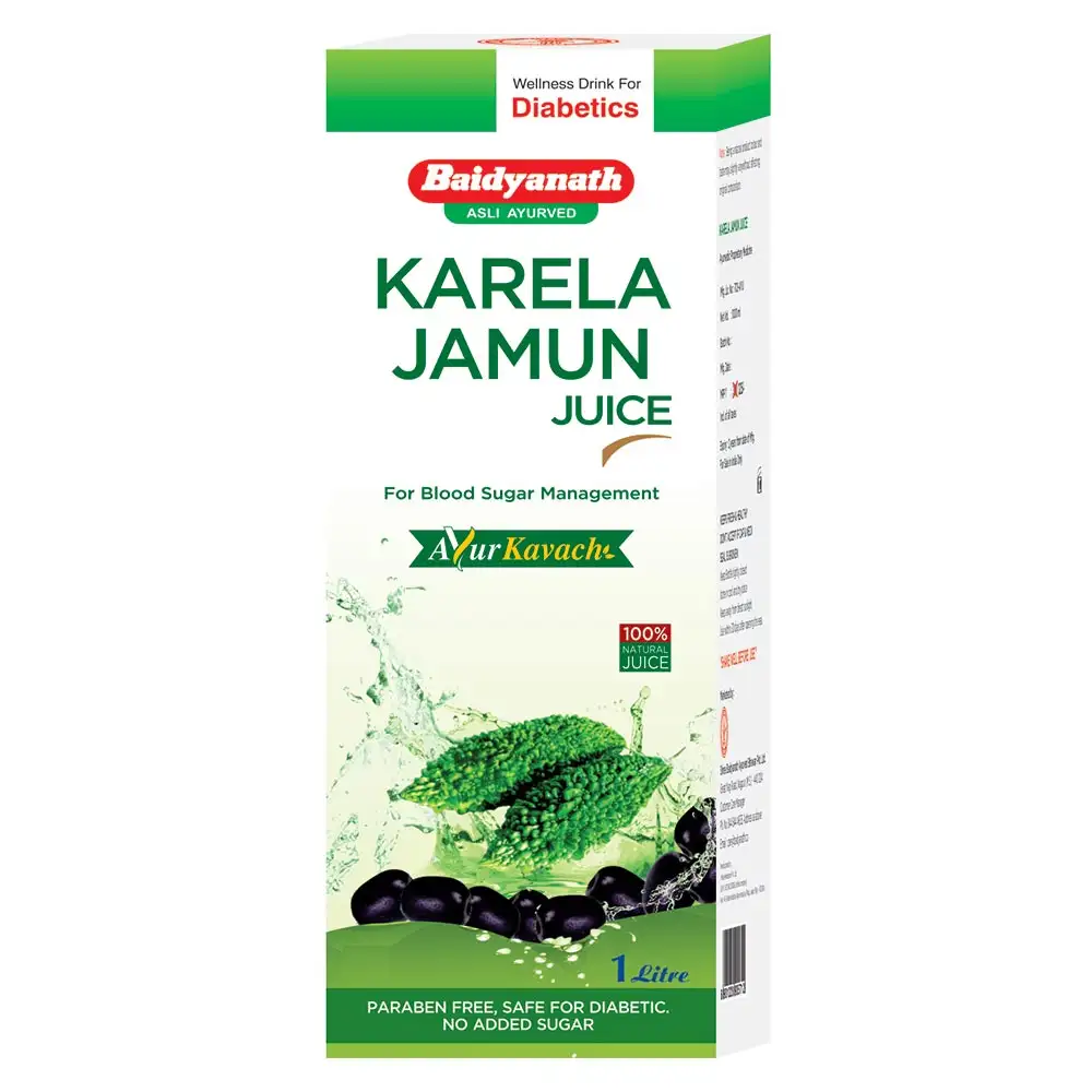 Baidyanath Karela Jamun Juice,  Natural  1 L