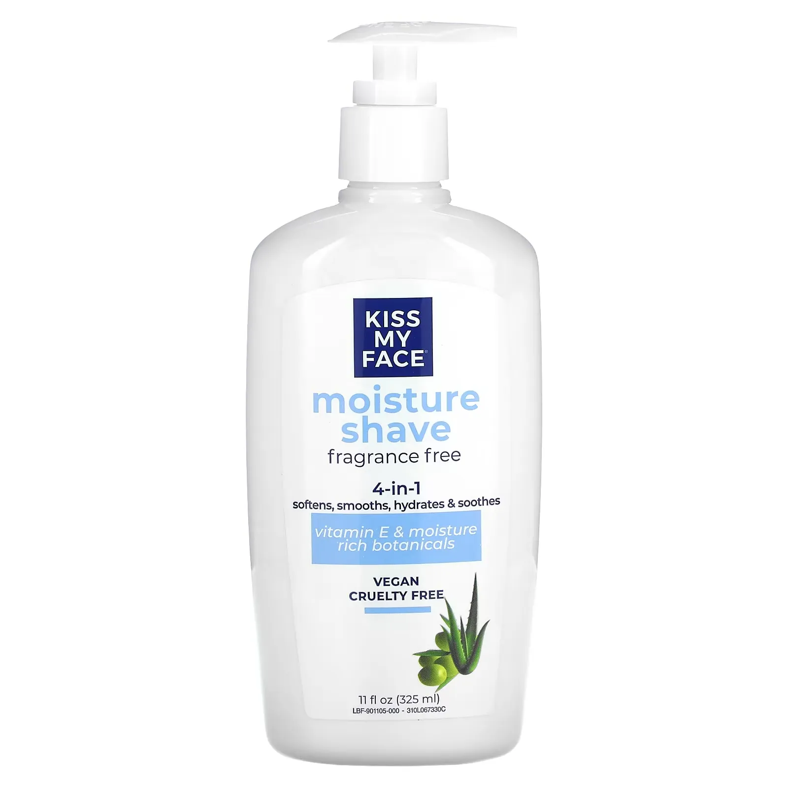 4 in 1 Moisture Shave, Fragrance Free, 11 fl oz (325 ml)