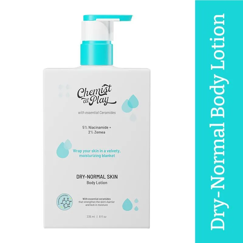 Chemist At Play Body Lotion For Dry-Normal Skin With 5% Niacinamide + 2% Zemea For Soft Skin