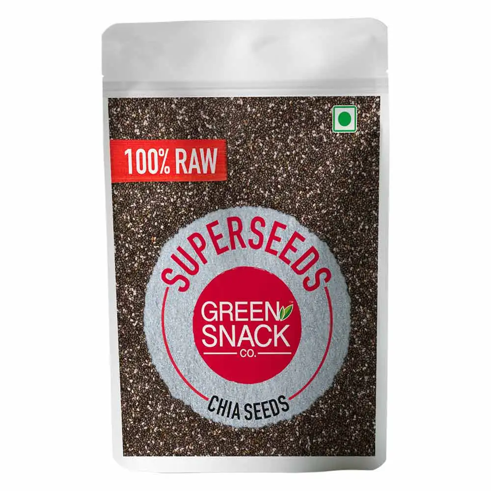 The Green Snack Co. 100% Raw Chia Seeds,  0.400 kg  Unflavoured