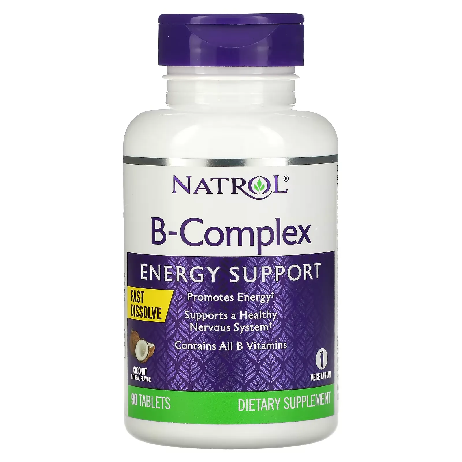 B-Complex, Fast Dissolve, Coconut, 90 Tablets