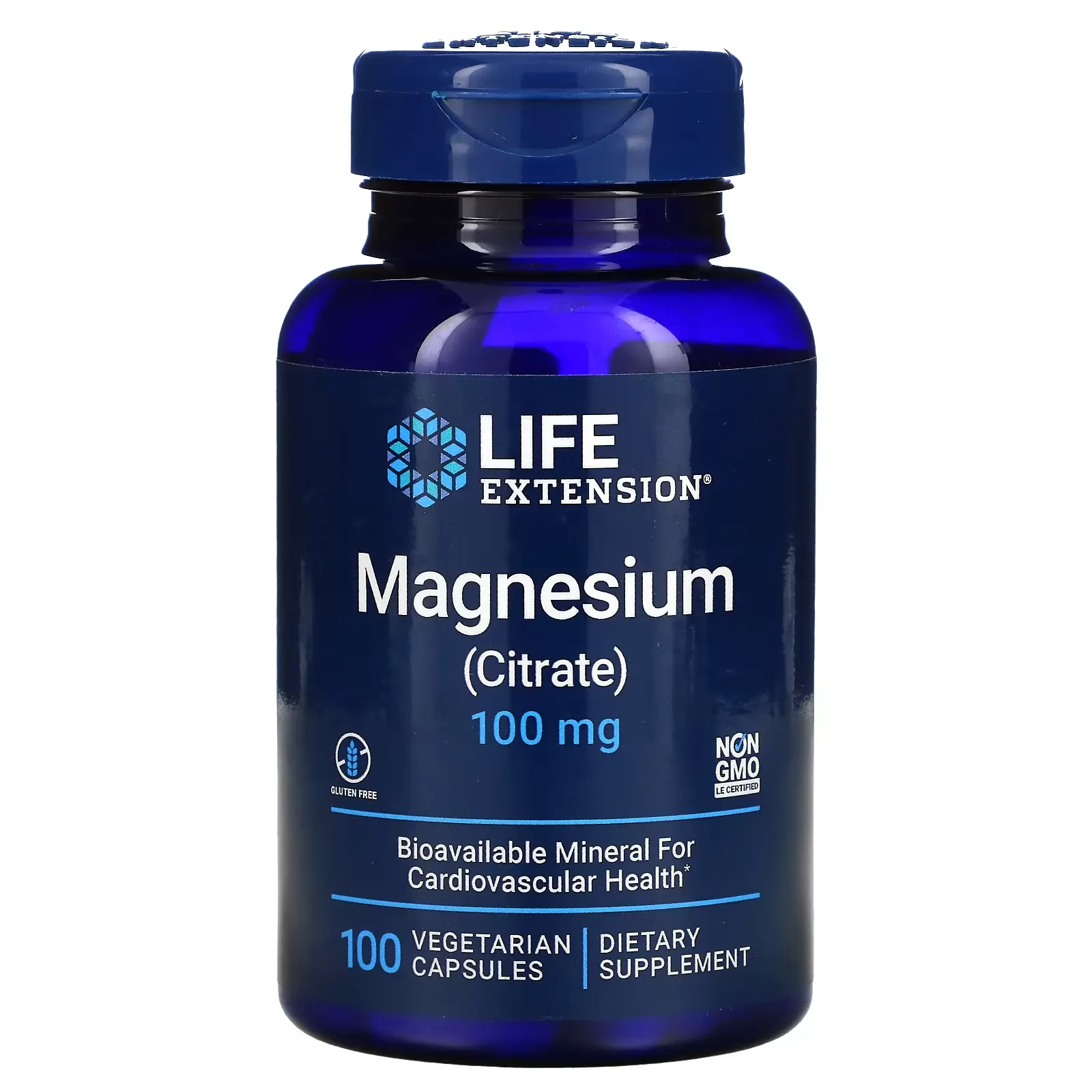 Magnesium (Citrate), 100 mg, 100 Vegetarian Capsules