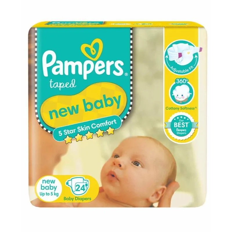 Pampers New Baby Diapers - 24 Pack