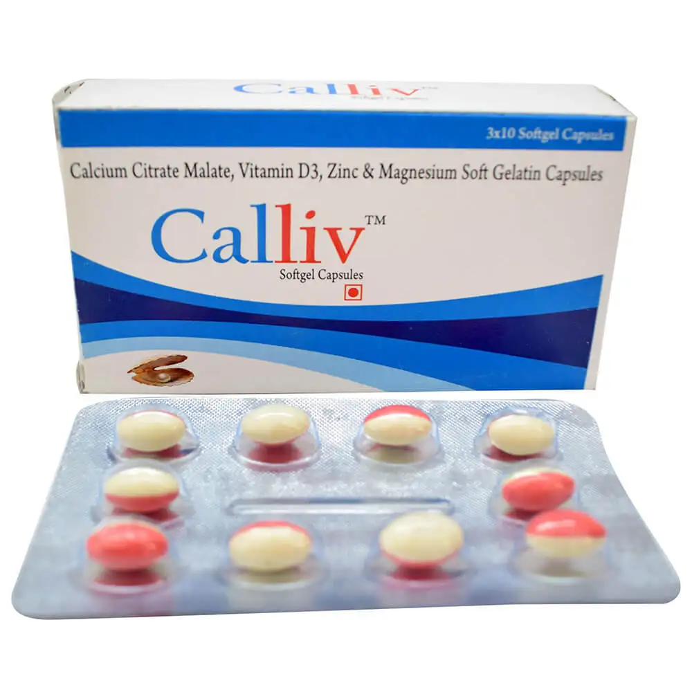 Live Well Inc Calliv High Absorbtion Calcium,  Unflavoured  30 Soflets