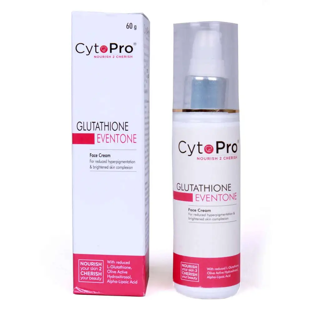 CytoPro Glutathione Eventone Face Cream,  60 g  Brightened Skin Complexion