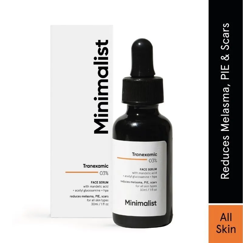 Minimalist 3% Tranexamic Acid Serum For Melasma, Acne Scars, Hyperpigmentation Or Erythema (PIH/PIE)