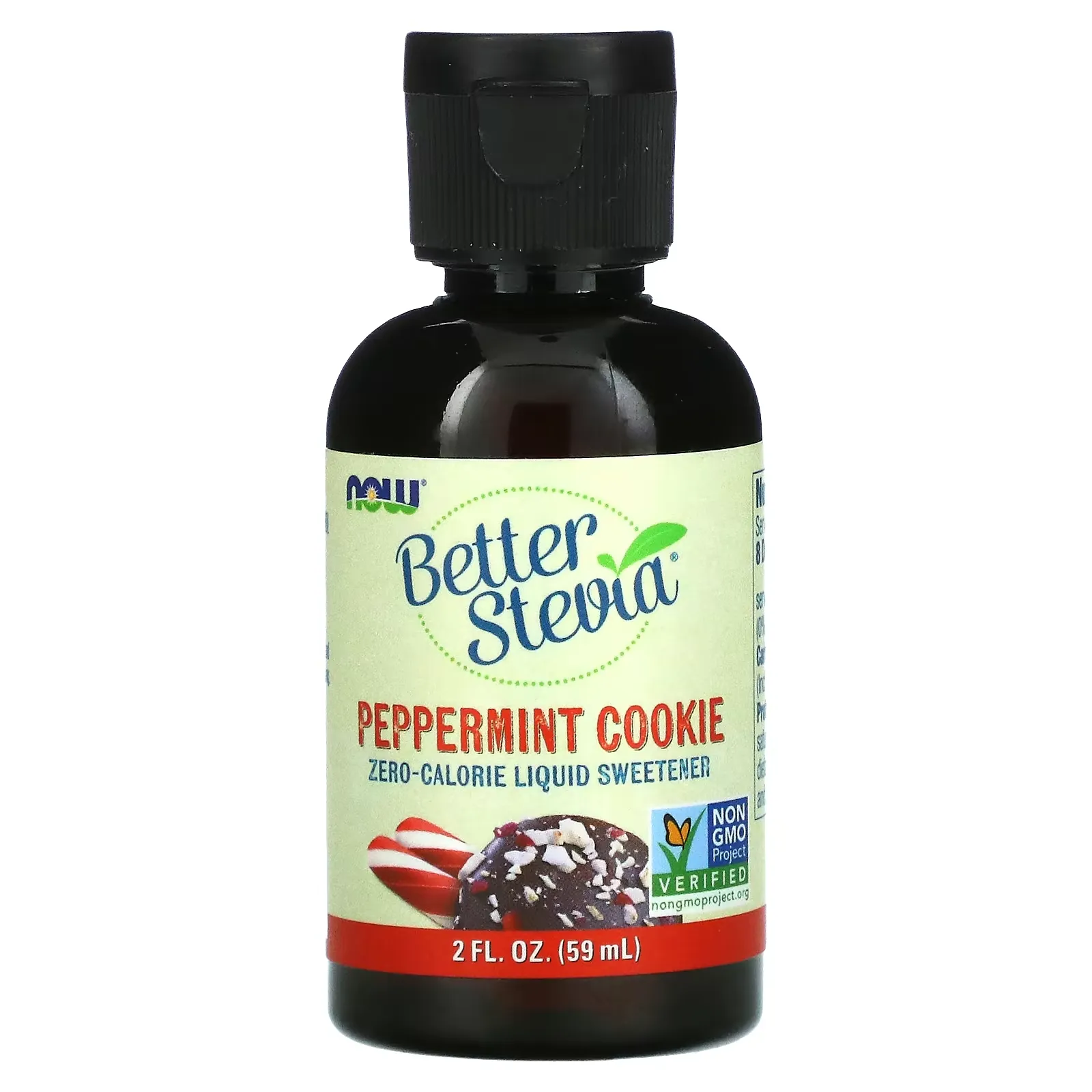 Better Stevia, Zero-Calorie Liquid Sweetener, Peppermint Cookie, 2 fl oz (59 ml)