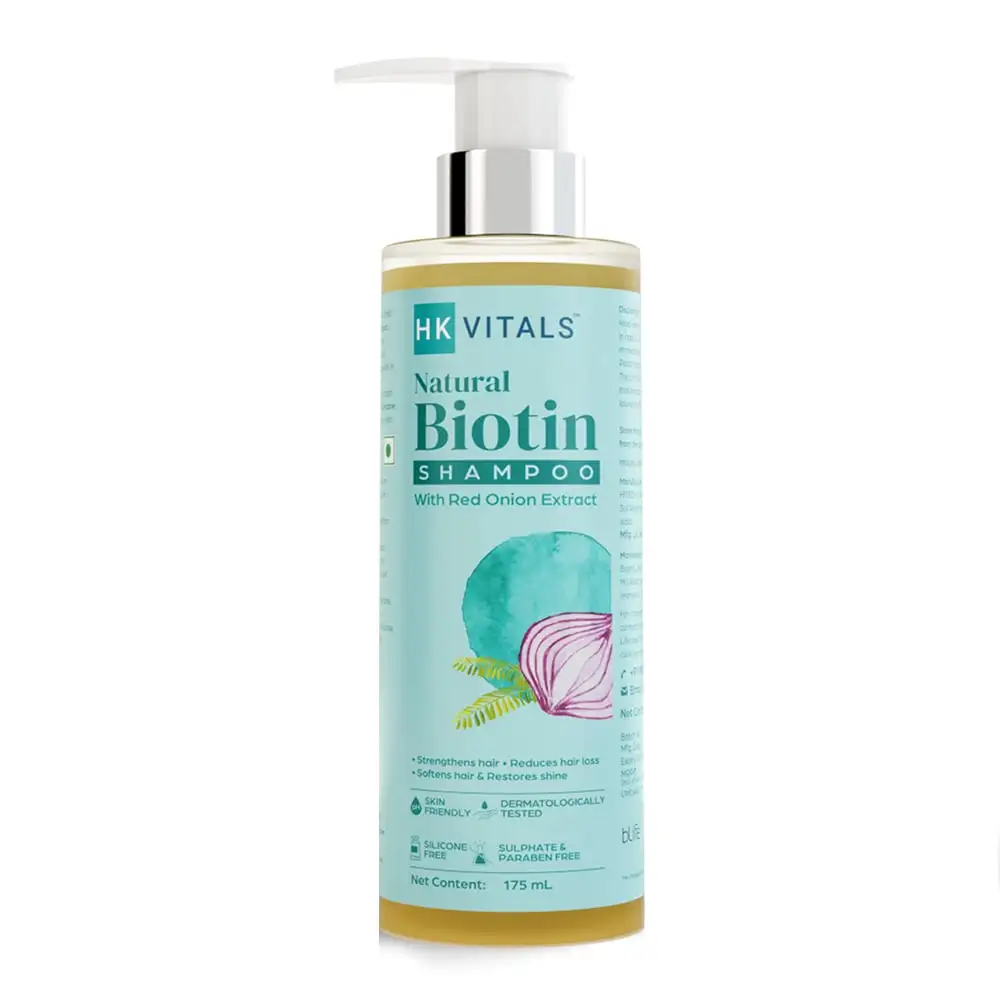 Healt HK Vitals Biotin Shampoo,  175 ml  with Red Onion Extract