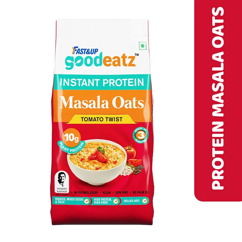 Fast & Up Instant Protein Masala Oats,  400 g  Tomato Twist