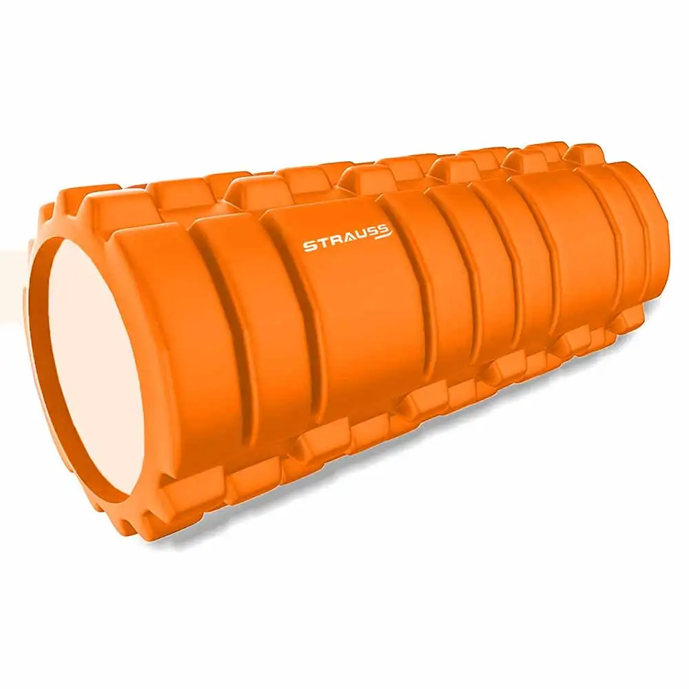 Strauss Deep Tissue Yoga Massage Foam Roller,  Orange  33cm