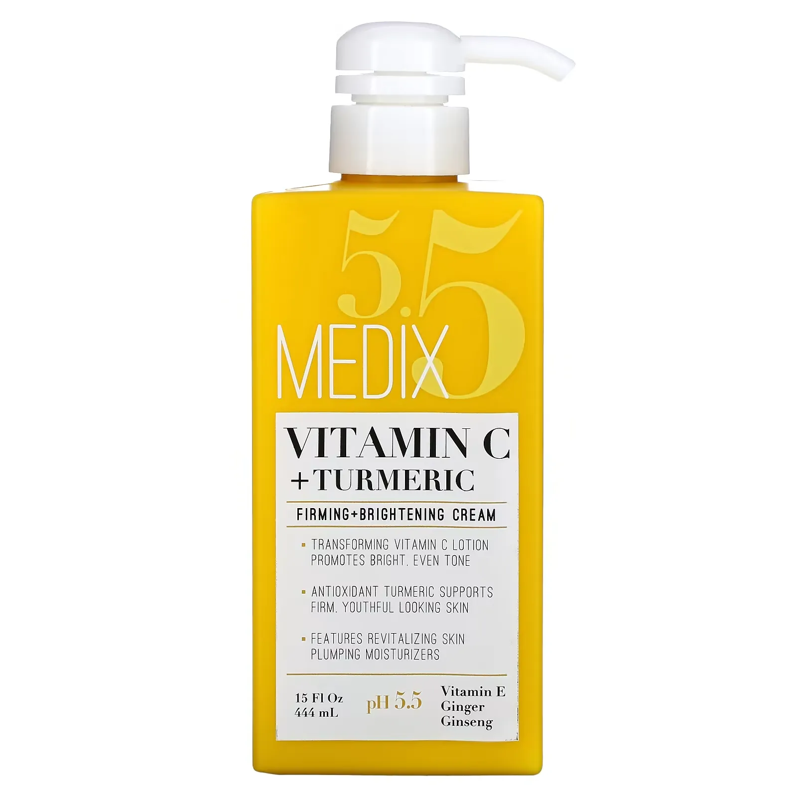 Vitamin C + Turmeric, Firming + Brightening Cream, 15 fl oz (444 ml)