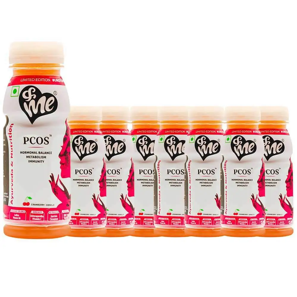 &Me PCOS Women's Health Drink,  Cranberry (Pack of 8)  200 ml