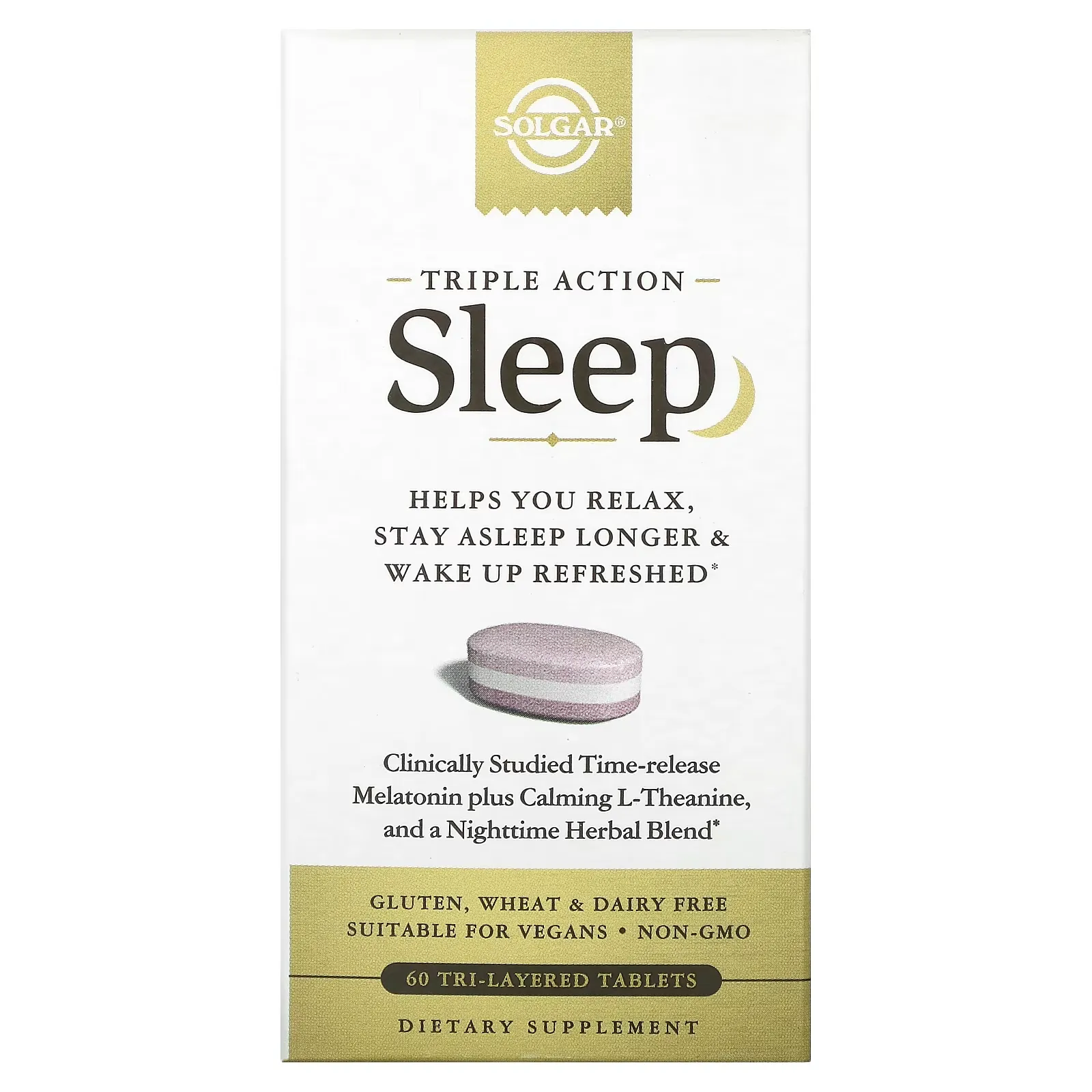 Sleep, Triple Action, 60 Tri-Layered Tablets