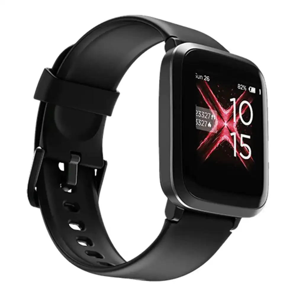 boAt Storm Smart Watches with Full-Touch 33mm Curved Color Display,  Black