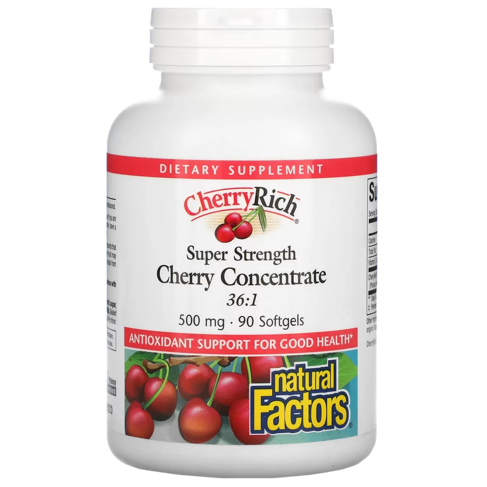 Cherry Concentrate, Super Strength, 500 mg, 90 Softgels