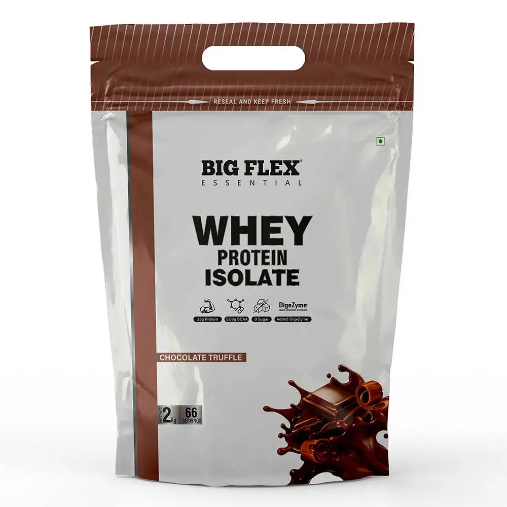 Big Flex Essential Whey Protein Isolate,  4.4 lb  Chocolate Truffle