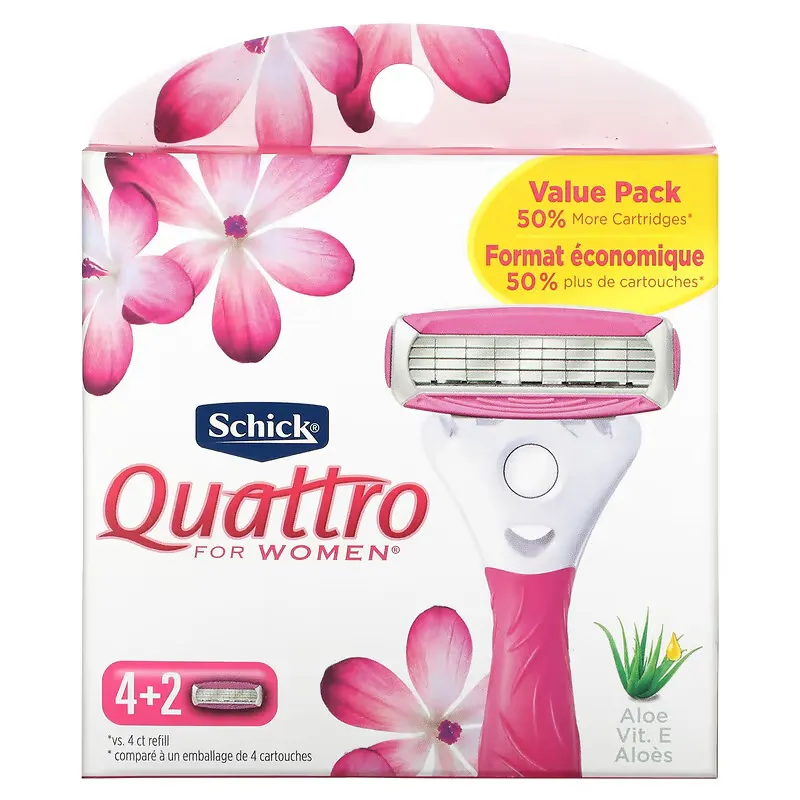 Quattro For Women,  6 Refills