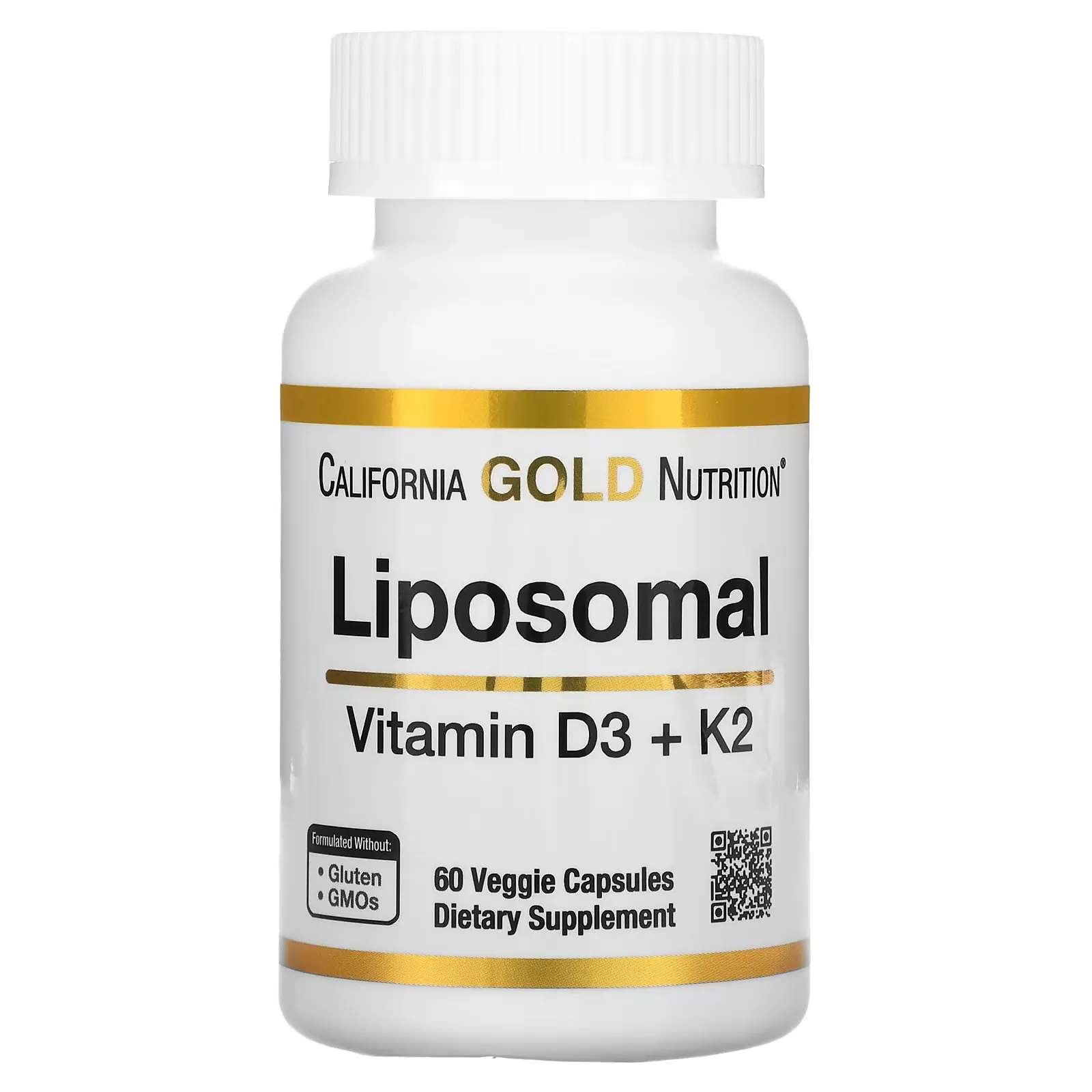 Liposomal Vitamin K2+ D3, 60 Veggie Capsules