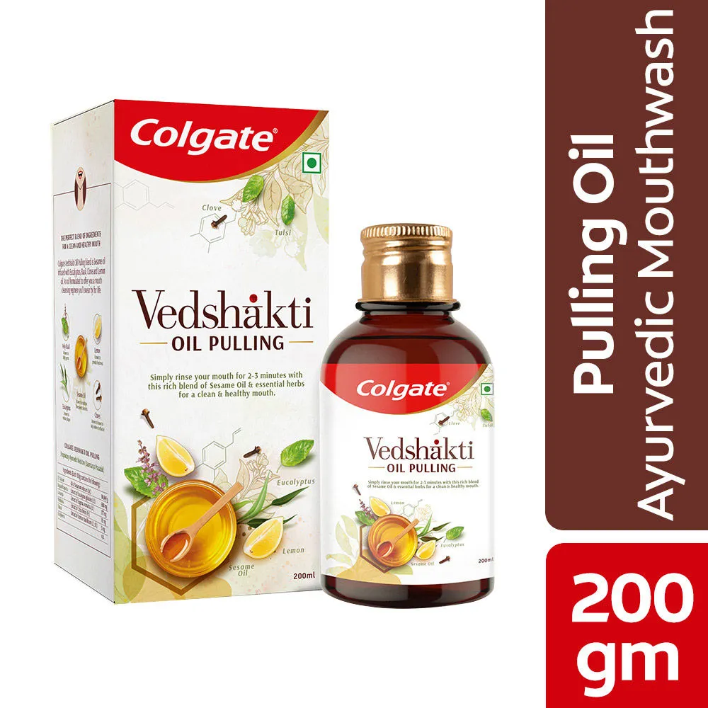 Colgate Vedshakti Pulling Oil Ayurvedic Mouthwash