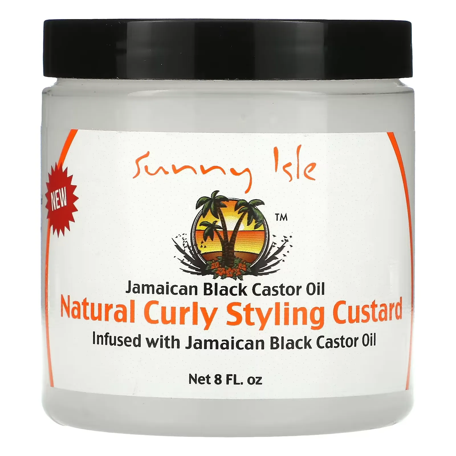 Jamaican Black Castor Oil, Natural Curly Styling Custard, 8 fl oz