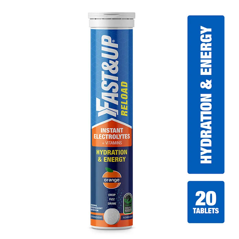 Fast&Up Reload Electrolyte Energy And Hydration Drink - Orange Flavour