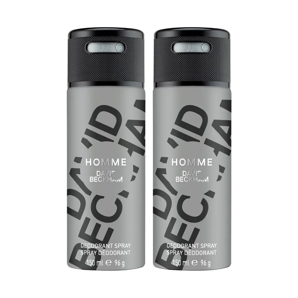 David Beckham Homme Deodorant Spray (Pack Of 2)